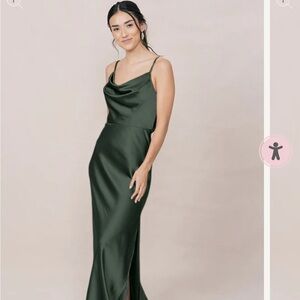 Revelry dress- Nadia in color Deep Olive